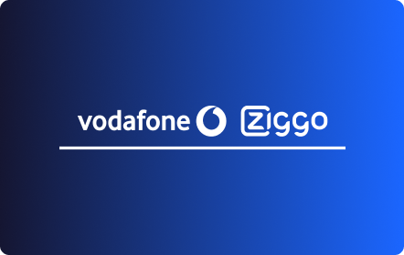 Image with the logos of Vodafone and Ziggo