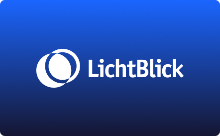 Blue version: LichtBlick logo