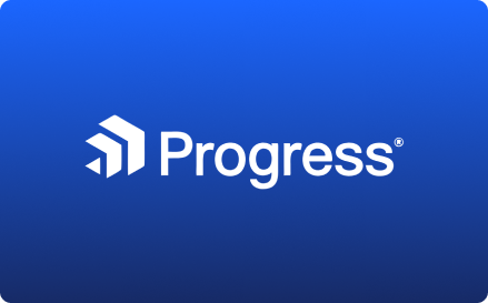 Blue version: Progress logo