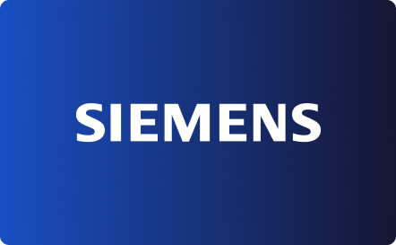 Blue version: SIEMENS logo