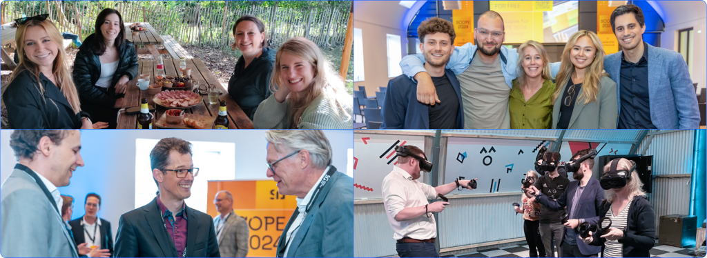 Collage of SIG employees at events