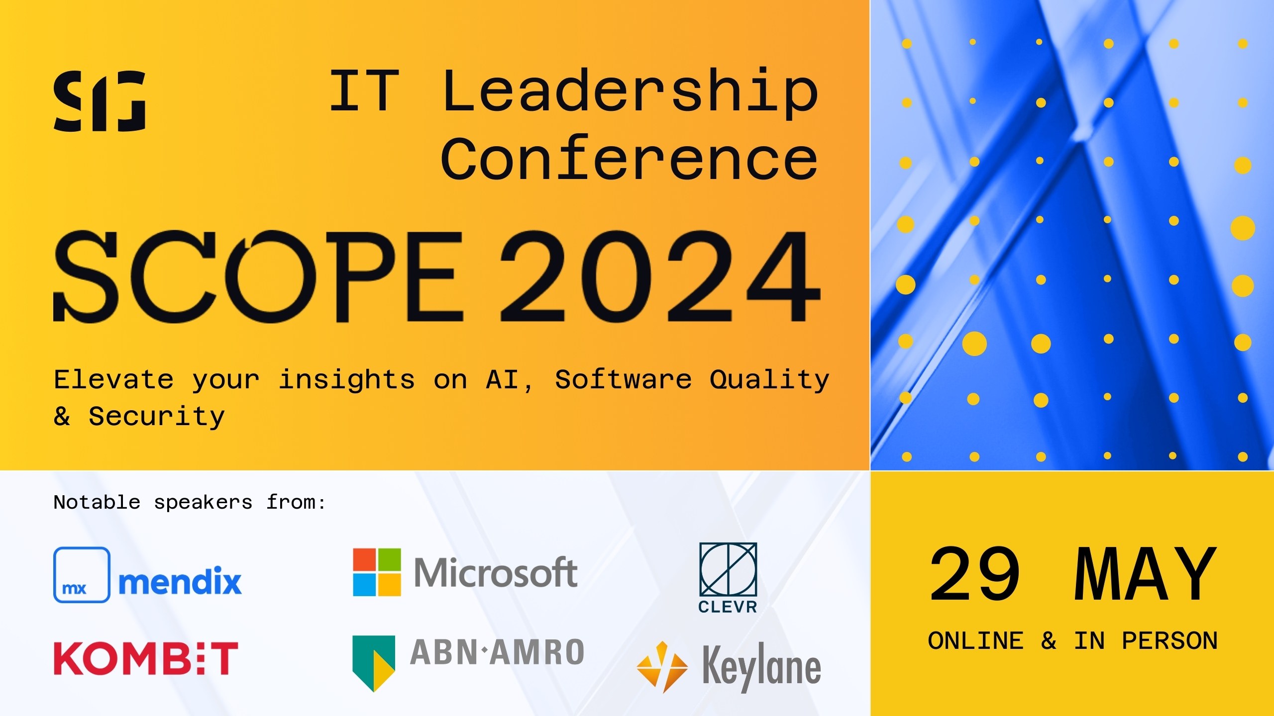 SCOPE 2024 promotional image with participating companies' logo.