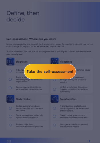 Maturity self-assessment