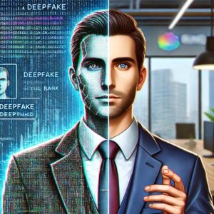 Example illustration of a deepfake scam.