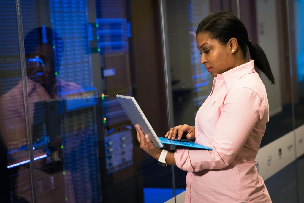 Developer looking at IT infrastructure
